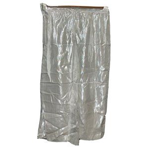 St. Martin Vintage 80s 1985 Silver Metallic Shiny Slit Skirt Sz 8 New With Tag